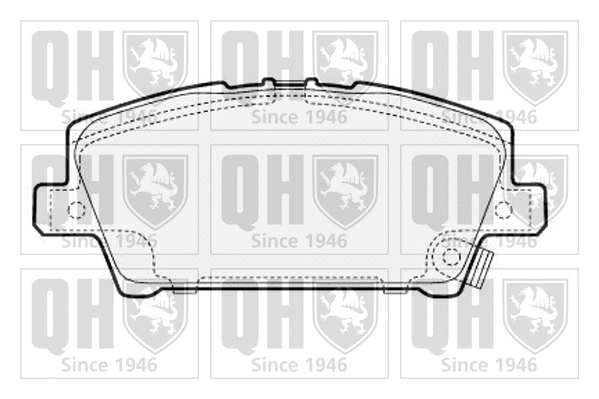 Brake Pad Set, disc brake (BP1598)
