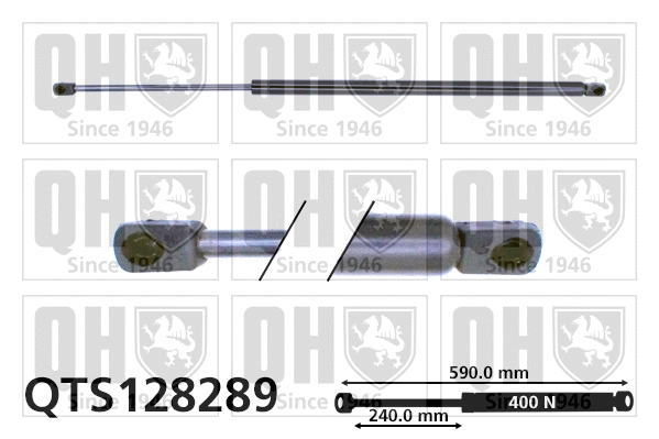 Gas Spring, boot/cargo area (QTS128289)