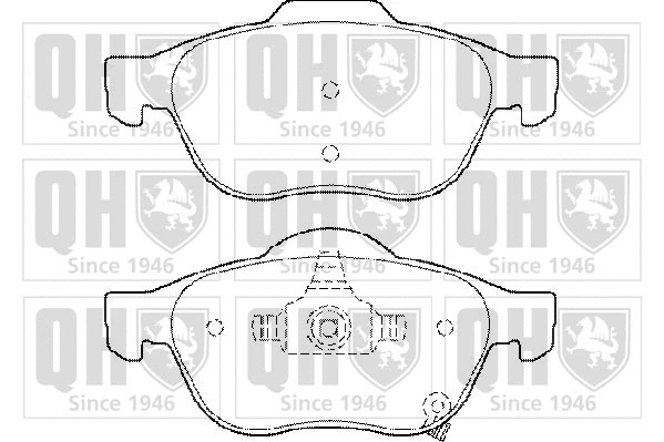 Brake Pad Set, disc brake (BP1458)