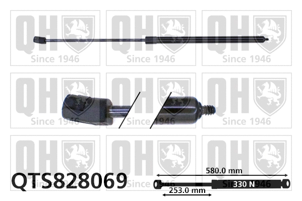 Gas Spring, bonnet (QTS828069)