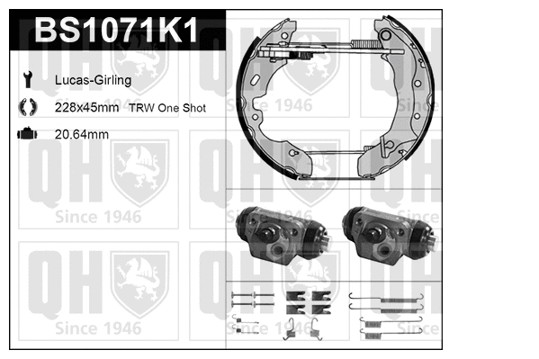 Brake Shoe Set (BS1071K1)