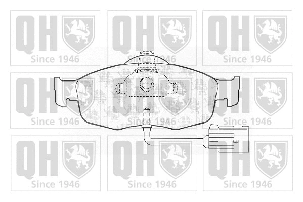 Brake Pad Set, disc brake (BP599)