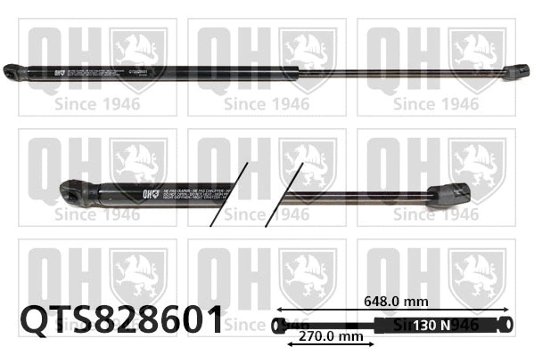 Gas Spring, bonnet (QTS828601)
