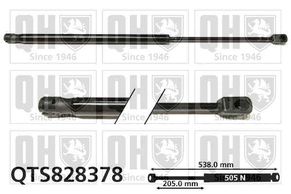 Gas Spring, boot/cargo area (QTS828378)