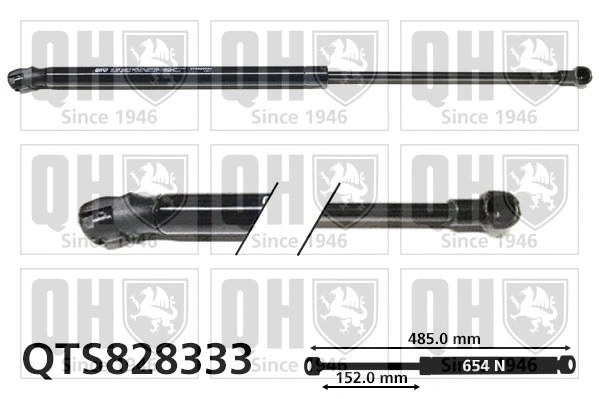 Gas Spring, boot/cargo area (QTS828333)