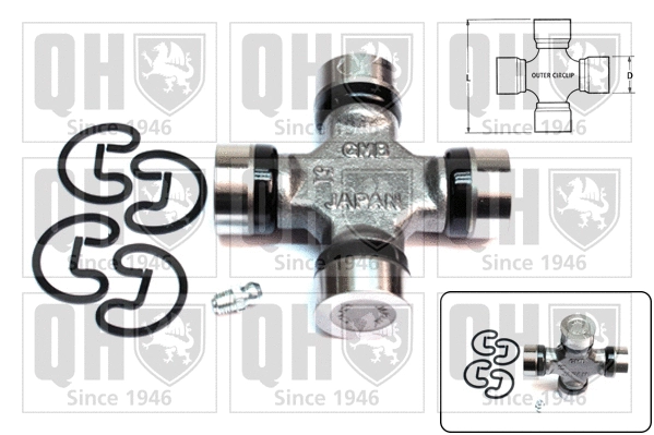 Universal Joint, differential pinion gear (QL2104)
