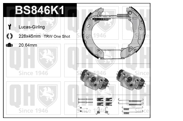 Brake Shoe Set (BS846K1)