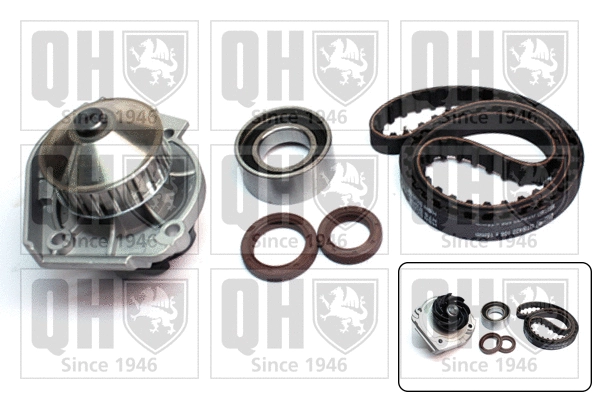 Water Pump & Timing Belt Kit (QBPK1580)