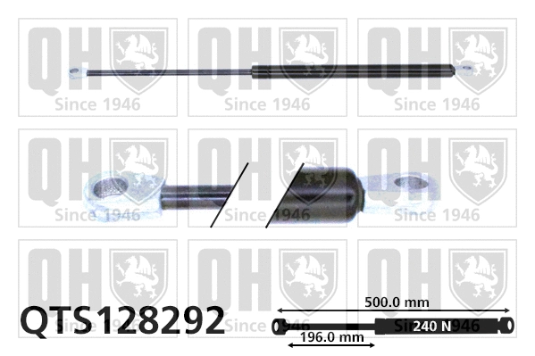Gas Spring, boot/cargo area (QTS128292)