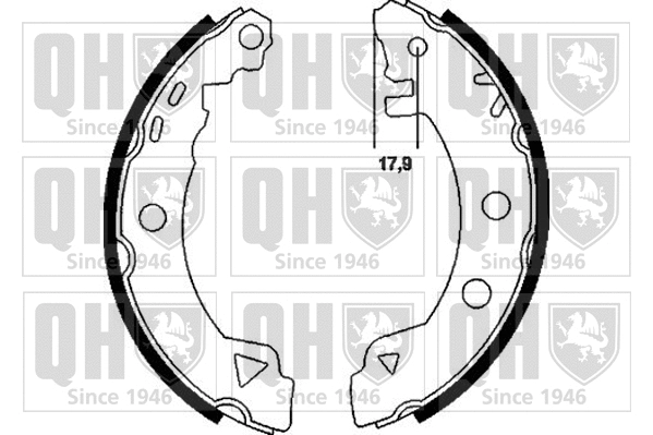 Brake Shoe Set (BS809)