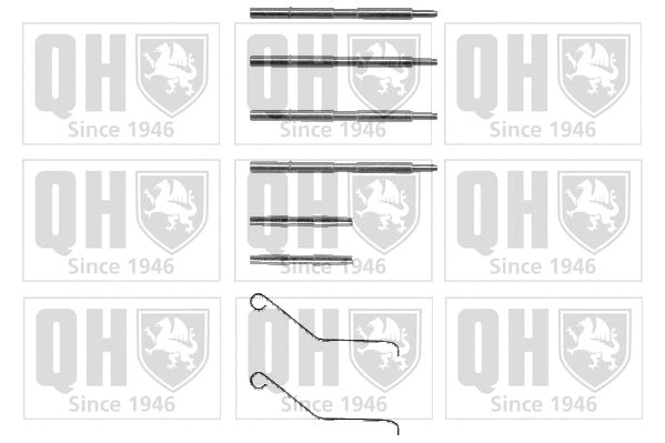 Accessory Kit, disc brake pad (BFK829)