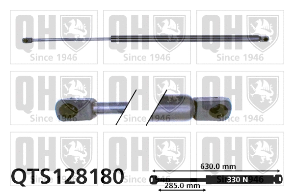 Gas Spring, boot/cargo area (QTS128180)