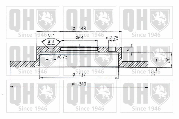Brake Disc (BDC3760)