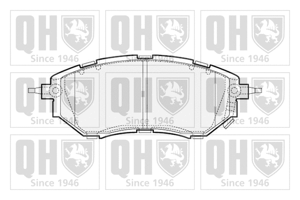Brake Pad Set, disc brake (BP1543)