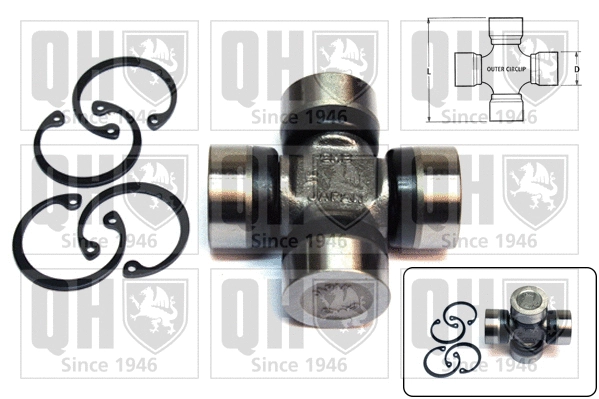 Universal Joint, differential pinion gear (QL520)