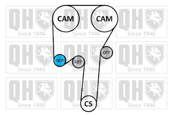 Water Pump & Timing Belt Kit (QBPK9230)