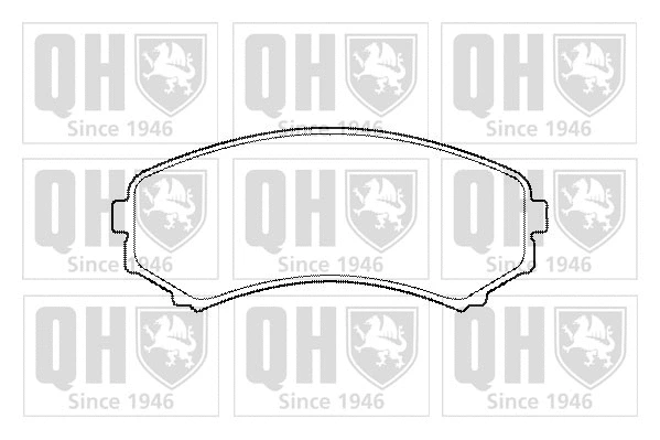 Brake Pad Set, disc brake (BP1476)