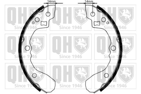 Brake Shoe Set (BS1161)