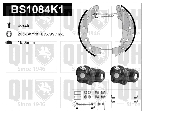 Brake Shoe Set (BS1084K1)