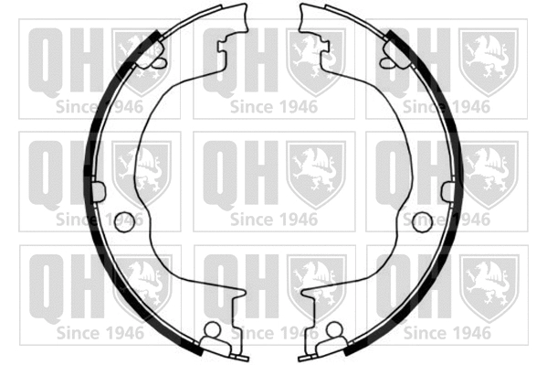 Brake Shoe Set, parking brake (BS1189)