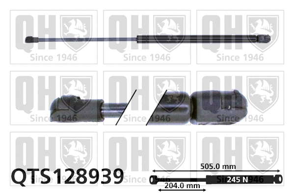 Gas Spring, boot/cargo area (QTS128939)