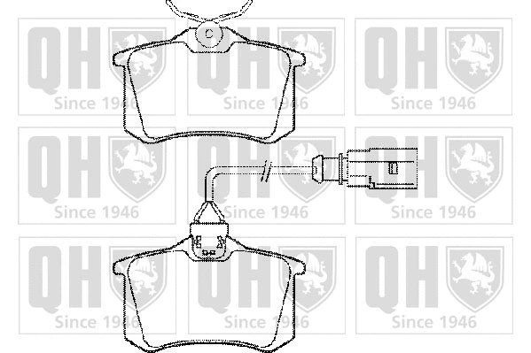 Brake Pad Set, disc brake (BP1280)