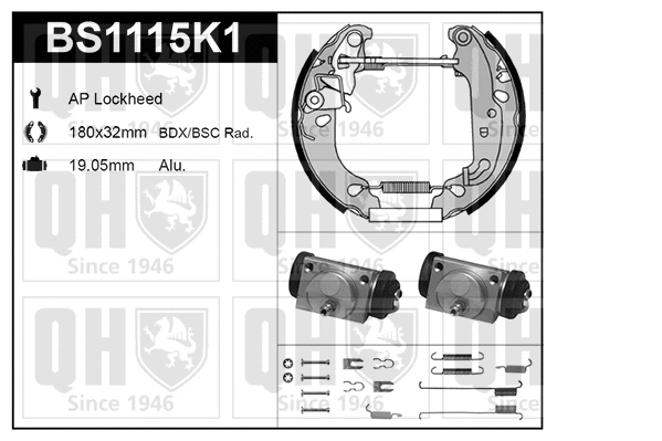 Brake Shoe Set (BS1115K1)