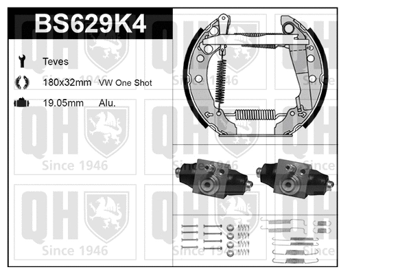 Brake Shoe Set (BS629K4)