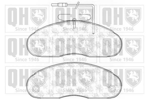 Brake Pad Set, disc brake (BP1136)