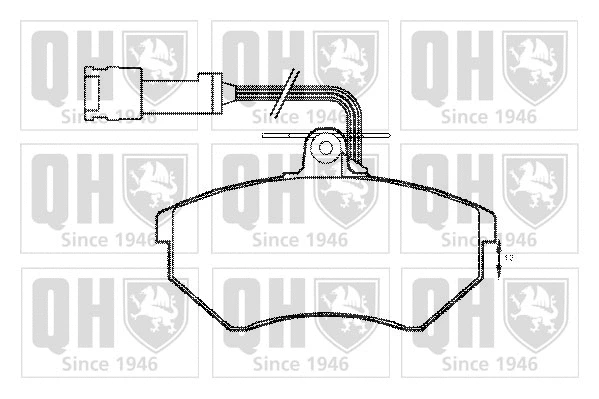 Brake Pad Set, disc brake (BP1157)