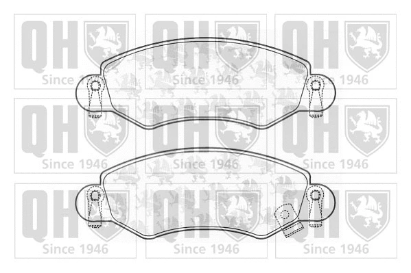Brake Pad Set, disc brake (BP1254)