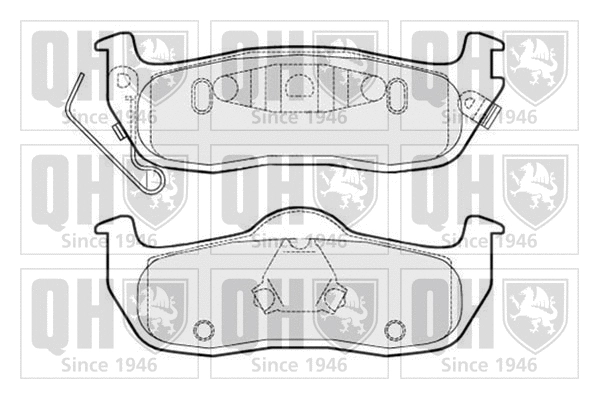 Brake Pad Set, disc brake (BP1542)