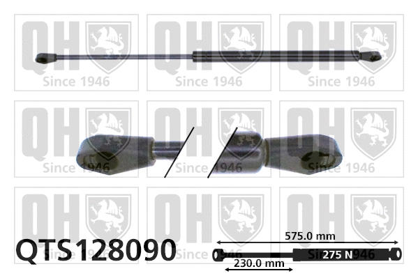 Gas Spring, boot/cargo area (QTS128090)