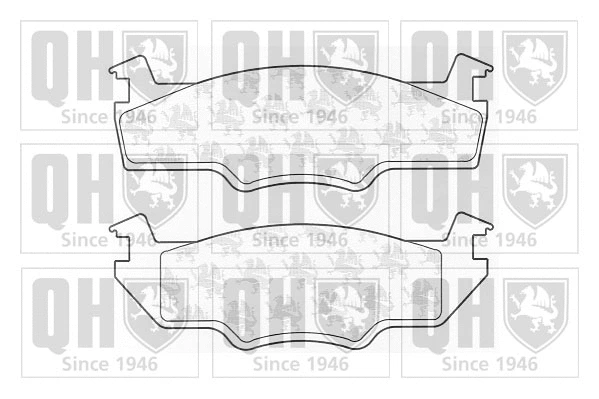 Brake Pad Set, disc brake (BP238)