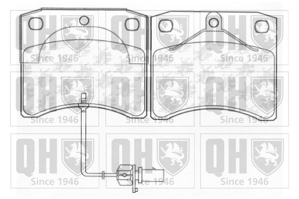 Brake Pad Set, disc brake (BP1274)