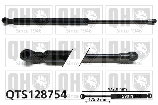 Gas Spring, boot/cargo area (QTS128754)