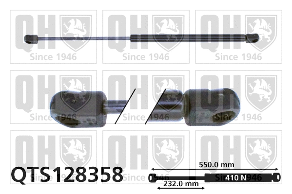 Gas Spring, boot/cargo area (QTS128358)