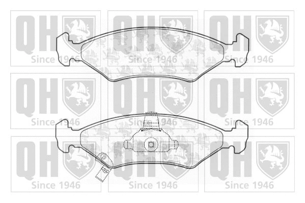 Brake Pad Set, disc brake (BP1225)