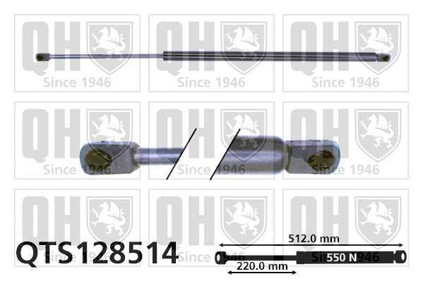 Gas Spring, boot/cargo area (QTS128514)