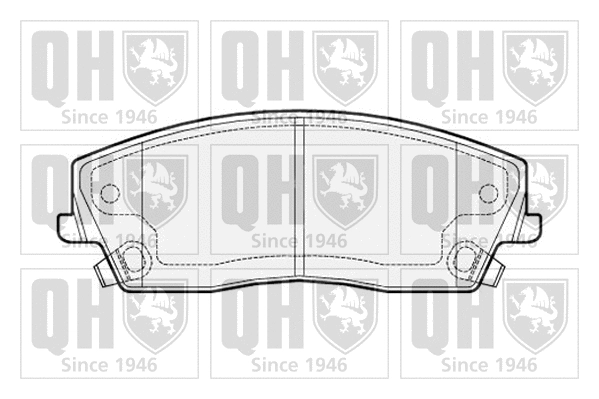 Brake Pad Set, disc brake (BP1535)