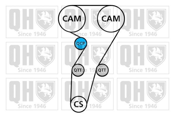 Water Pump & Timing Belt Kit (QBPK7910)