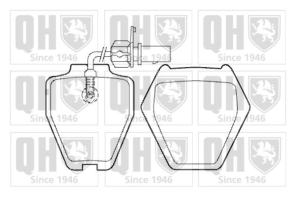 Brake Pad Set, disc brake (BP1487)
