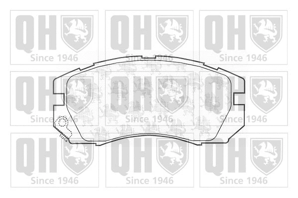 Brake Pad Set, disc brake (BP744)