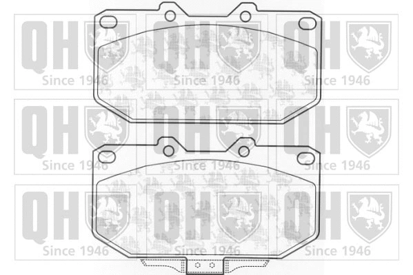 Brake Pad Set, disc brake (BP1016)
