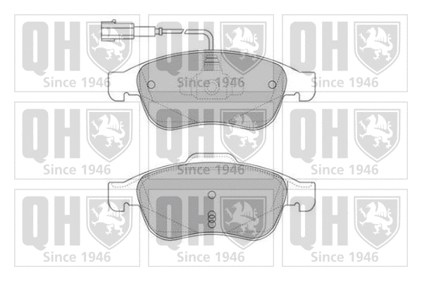 Brake Pad Set, disc brake (BP1743)