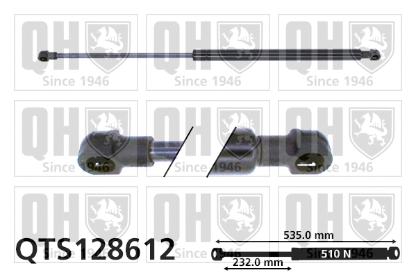 Gas Spring, boot/cargo area (QTS128612)