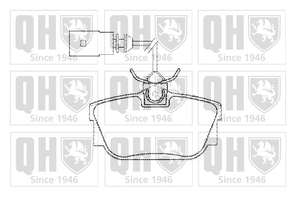 Brake Pad Set, disc brake (BP1286)