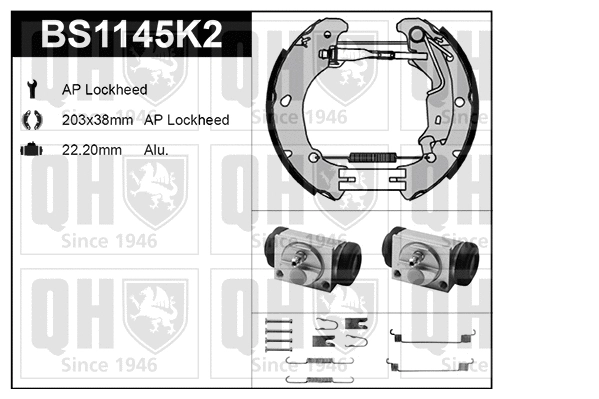 Brake Shoe Set (BS1145K2)