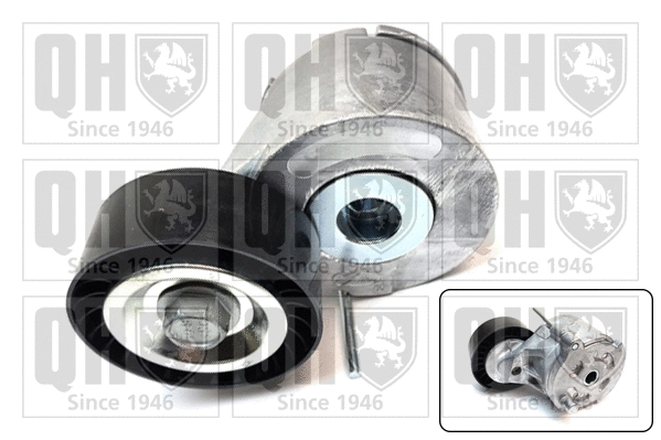 Tensioner Pulley, V-ribbed belt (QTA1458)
