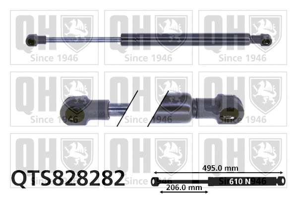 Gas Spring, boot/cargo area (QTS828282)
